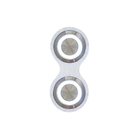 Autoloc Power Accessories Retro Billet Switch With White Led Illumination - Single Switch 12550
